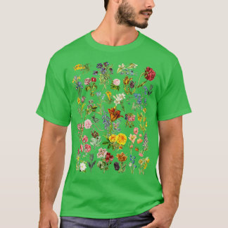 T-shirt Graphique botanique floral vintage
