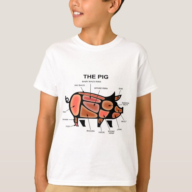 T-shirt Graphique Boucher de porc (Devant)