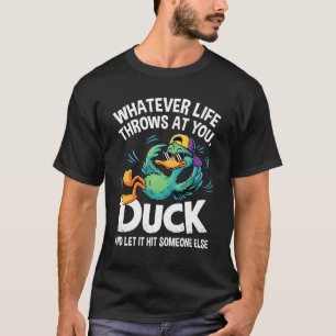 T-shirt Graphique Canard Drôle Hommes Femmes Adolescents C