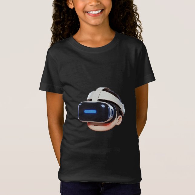 T-Shirt Graphique Casque de Réalité Virtuelle – Ré (Devant)