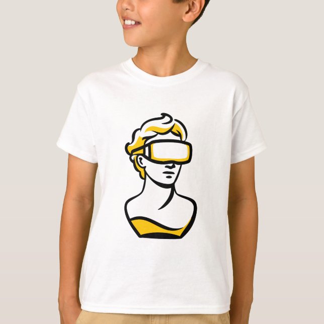 T-Shirt Graphique Casque VR Bust Classique (Devant)