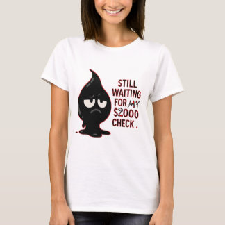 T-shirt graphique chat drôle – J'attends toujours 