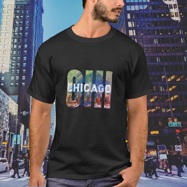 T-shirt graphique CHI de Chicago (Créateur téléchargé)
