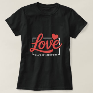 T-shirt graphique citation d'amour romantique – le