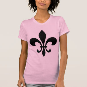 T-shirt Graphique Classique de Fleur de Lis Héraldique
