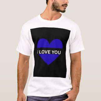 T-Shirt Graphique Cœur Amour Minimaliste – “Je T'A