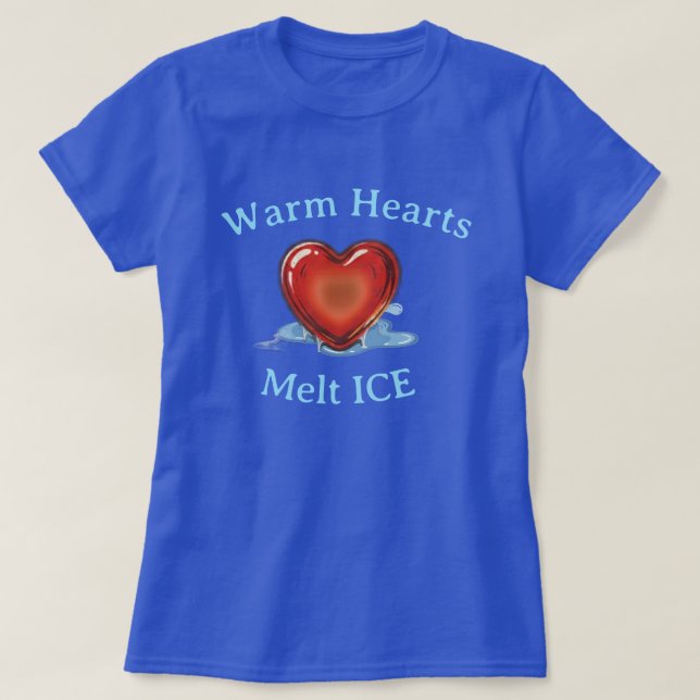 T-Shirt Graphique "Cœurs Chauds Fondent la Glace"  (Design devant)