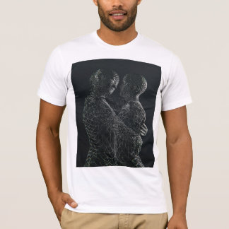 T-Shirt Graphique Connexion Amoureuse Numérique