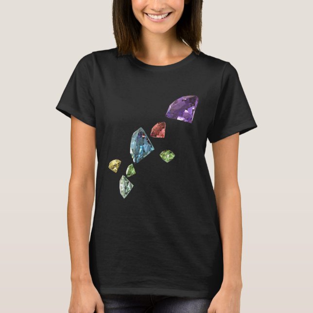 T-shirt Graphique cool de bijoux en forme de diamant (Devant)