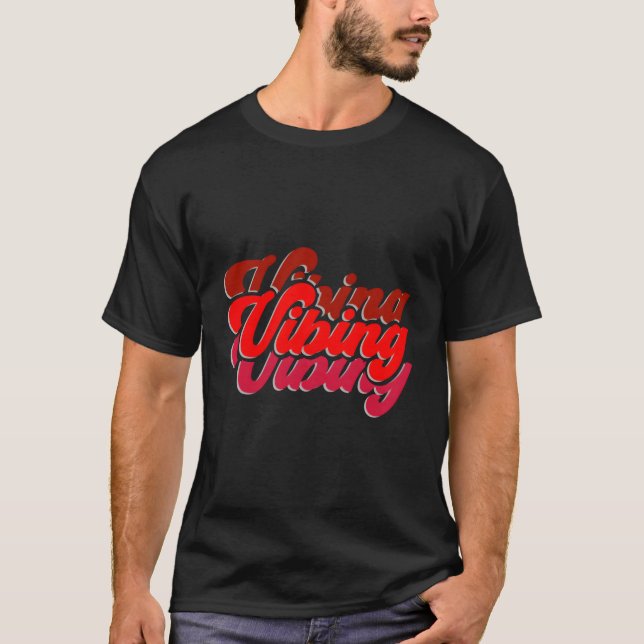 T-shirt Graphique couleur rouge vitrage rouge (Devant)