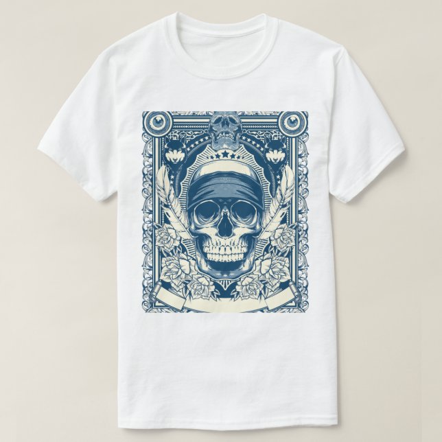 T-shirt graphique crâne - Design gothique foncé (Design devant)