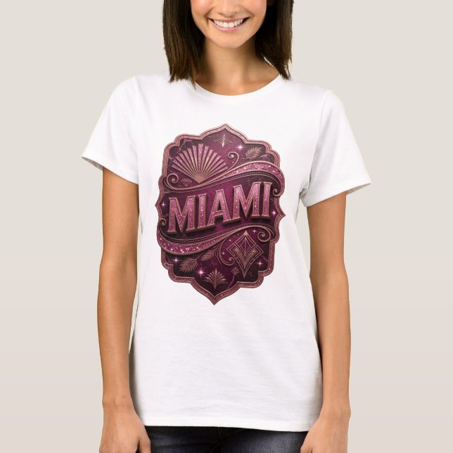 T-shirt graphique Crisp Pink MIAMI (Devant)