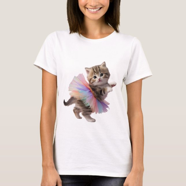 T-Shirt Graphique Cute Kitten (Devant)