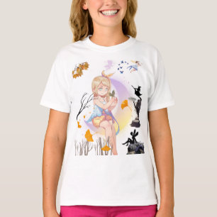 T-shirt graphique Cute Whimsical Fairy Girl Magica