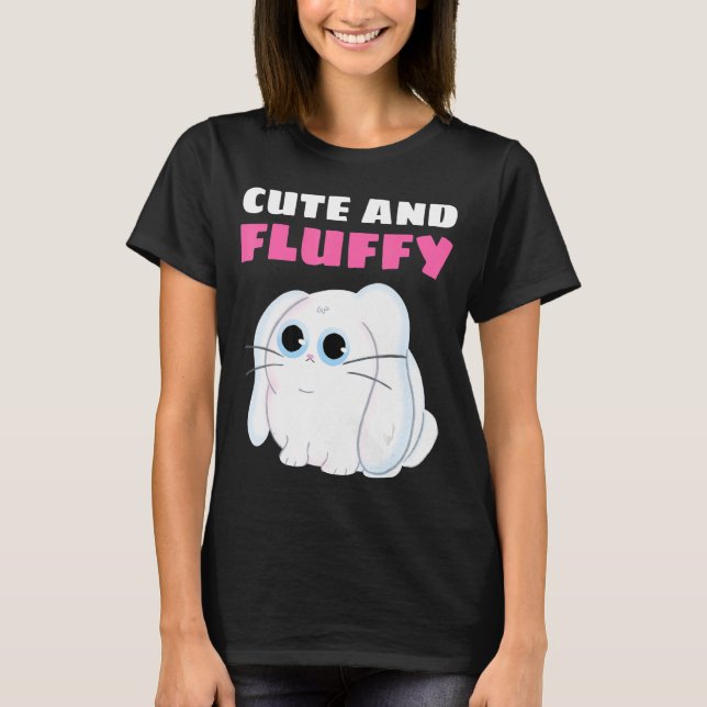 T-shirt Graphique D'Animal Cool Et Fluffy Chubby (Devant)