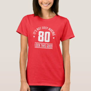 T-shirt Graphique d'anniversaire de 80 ans