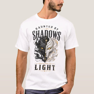 T-shirt Graphique Dark Fantasy Ombre et Lumière
