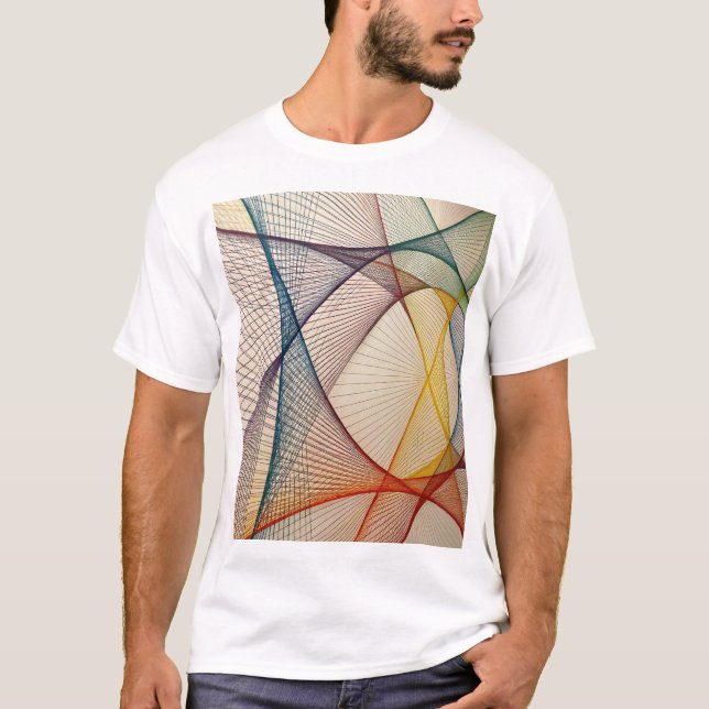 T-shirt graphique d'art Abstrait (Devant)