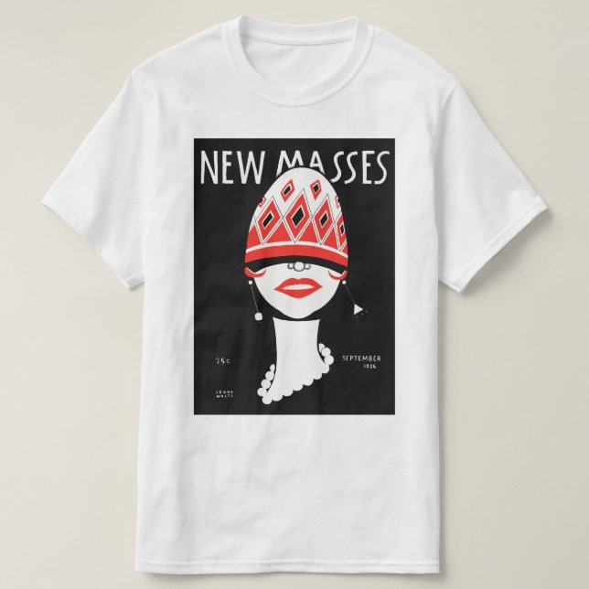T-shirt Graphique d'art de couverture du magazine de nouve (Design devant)