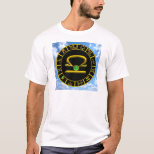 T-SHIRT GRAPHIQUE D'ASTROLOGIE LIBRA AVEC SIGNES D'ANNIVER