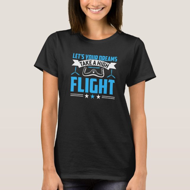 T-shirt Graphique D'Aviateur Dit Pour Le Pilote Aérien (Devant)