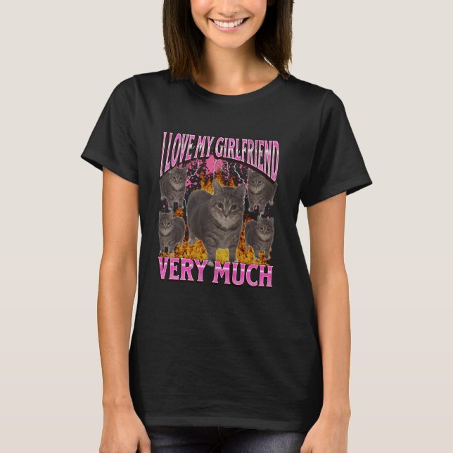 T-shirt Graphique de botté de mème de chat drôle de ma pet (Devant)