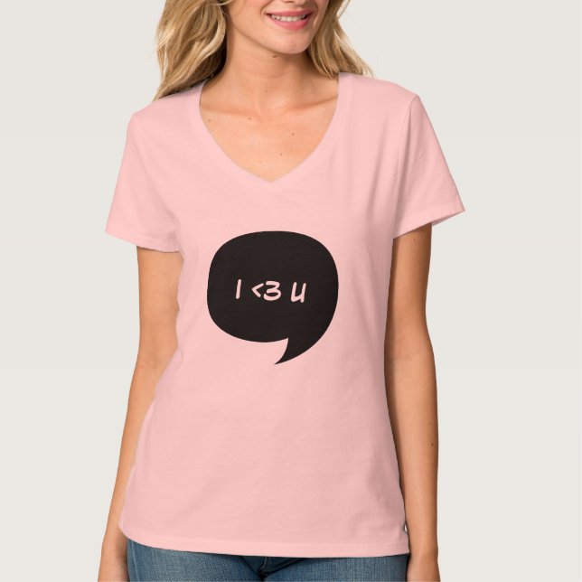 T-shirt Graphique de bulle de dialogue gras classique (Devant)