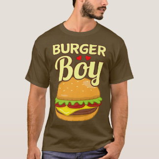 T-shirt Graphique de Burger Boy Cheeseburger Hamburger Ama