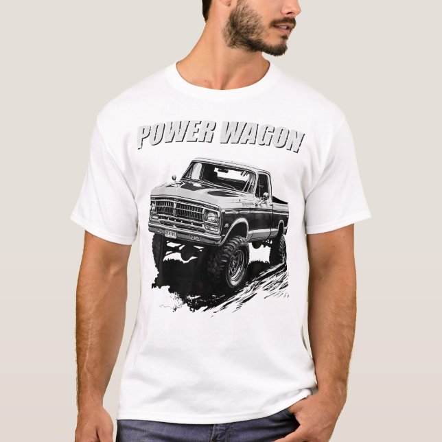 T-shirt Graphique de camionnette Power Wagon Pickup (Devant)