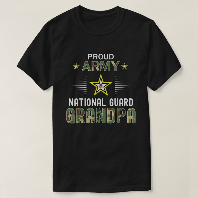 T-shirt Graphique de camouflage de grand-père de la Garde  (Design devant)