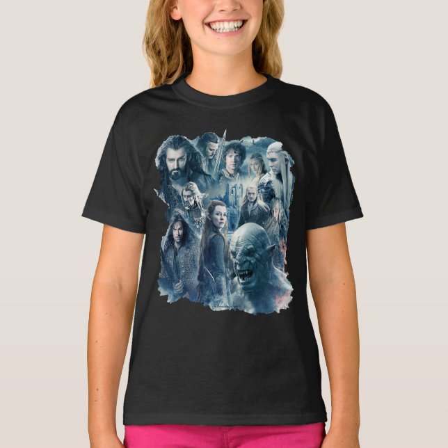 T-shirt Graphique de caractères des cinq armées (Devant)