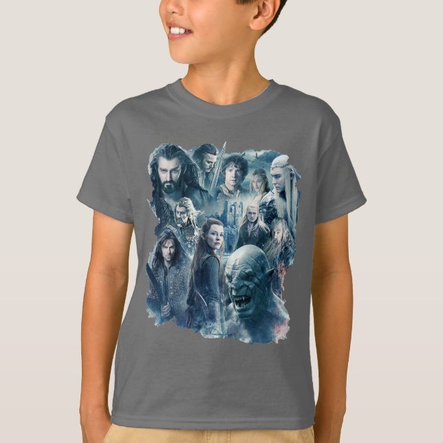 T-shirt Graphique de caractères des cinq armées (Devant)