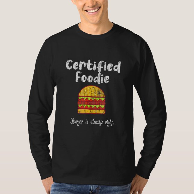 T-shirt Graphique de Cheeseburger en hamburger alimentaire (Devant)