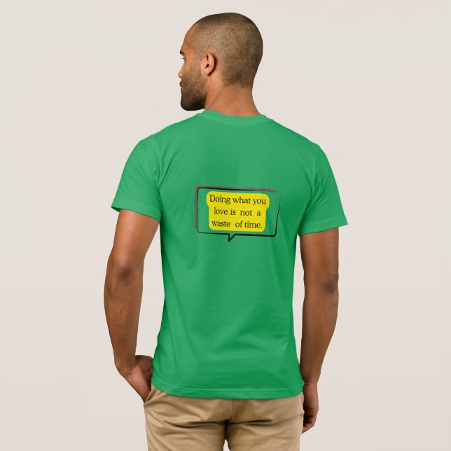 T-Shirt – Graphique de citation motivationnelle (Dos entier)