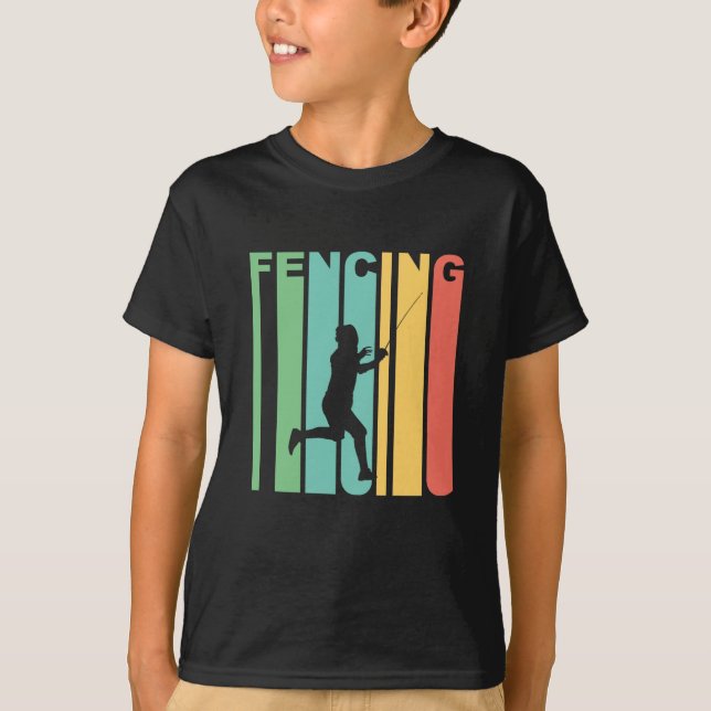 T-shirt Graphique de clôture vintage (Devant)