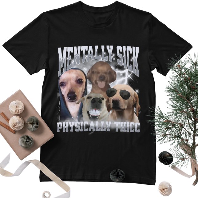 T-shirt Graphique de contrefaçon de chien drôle physiqueme (Créateur téléchargé)