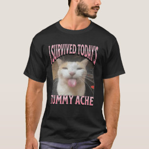 T-shirt Graphique de contrefaçon de mème de chat drôle de 