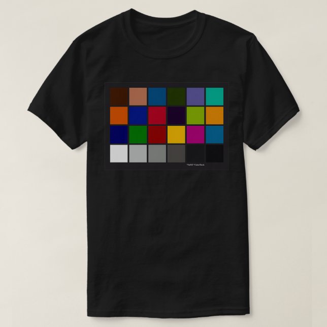 T-shirt Graphique de contrôle des couleurs  (Design devant)