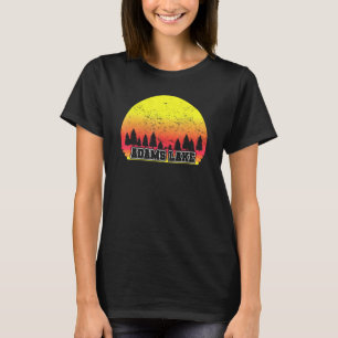 T-shirt Graphique de coucher de soleil Pittoresque rétro d