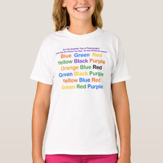T-shirt Graphique de couleurs d'illusion optique scientifi