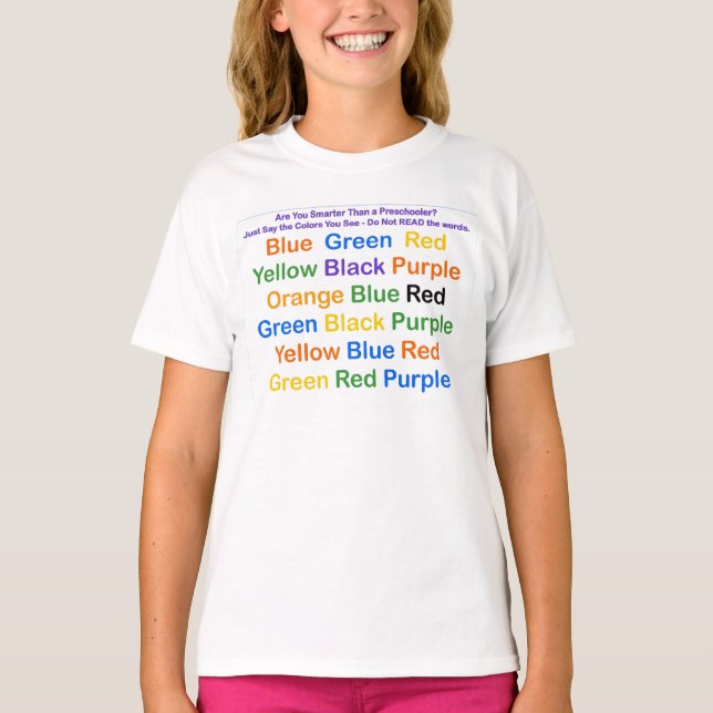 T-shirt Graphique de couleurs d'illusion optique scientifi (Devant)
