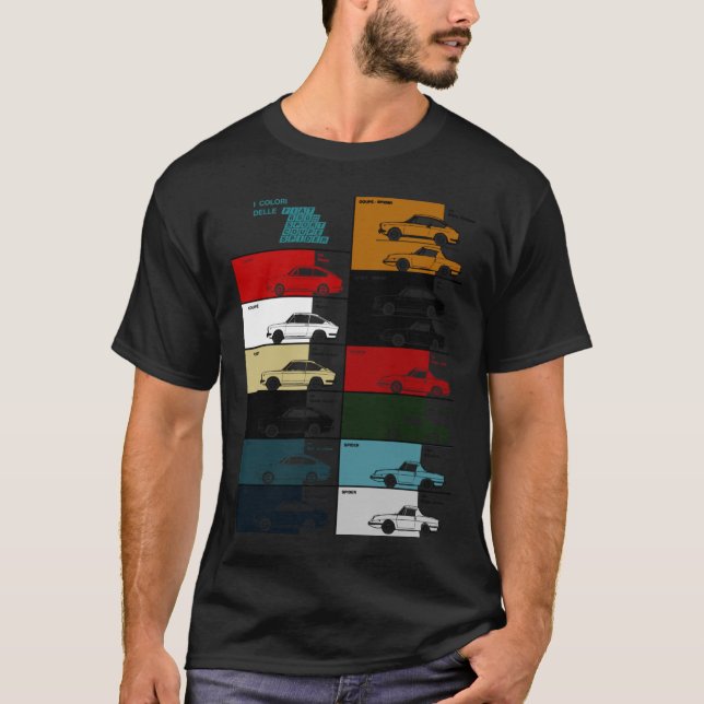 T-SHIRT GRAPHIQUE DE COUPE D'ÉPIDÉMIE FIAT 850 SPORT63 (Devant)