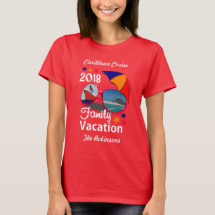 T-shirt Graphique de croisière en famille 2018 personnalis
