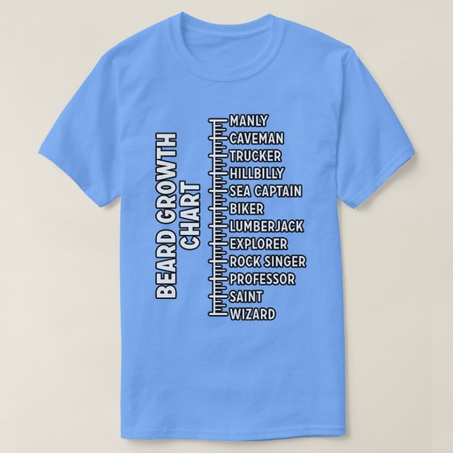 T-shirt graphique de croissance de la barbe 3 (Design devant)