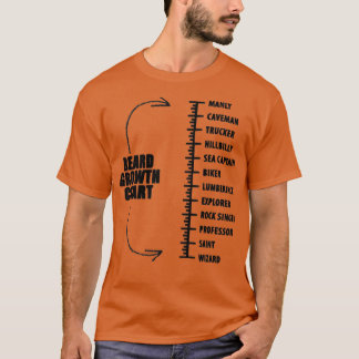 T-shirt Graphique de croissance de la barbe rétro Hommes p