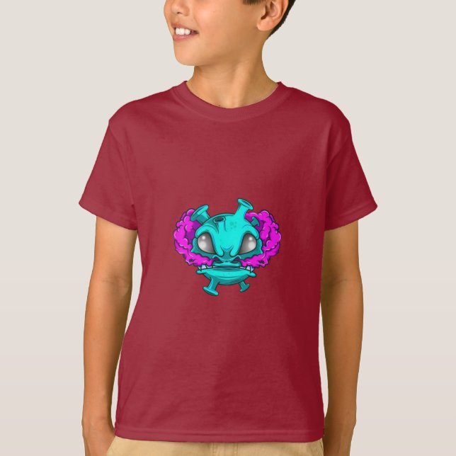 T-shirt graphique de dessin animé pour enfants mig (Devant)