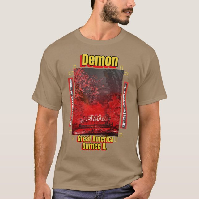 T-shirt Graphique de Dessous de verre à rouleaux démon (Devant)