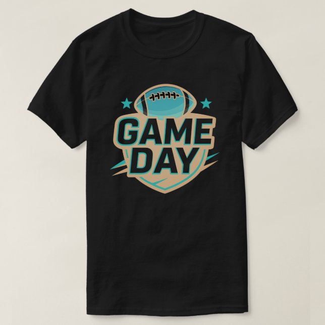 T-shirt Graphique de football du Jour du Jeu (Design devant)