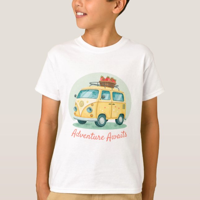 T-shirt graphique de fun aventure en plein air pou (Devant)