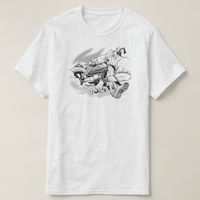 T-shirt Graphique de Gamer d'art d'imaginaire de duel (Design devant)